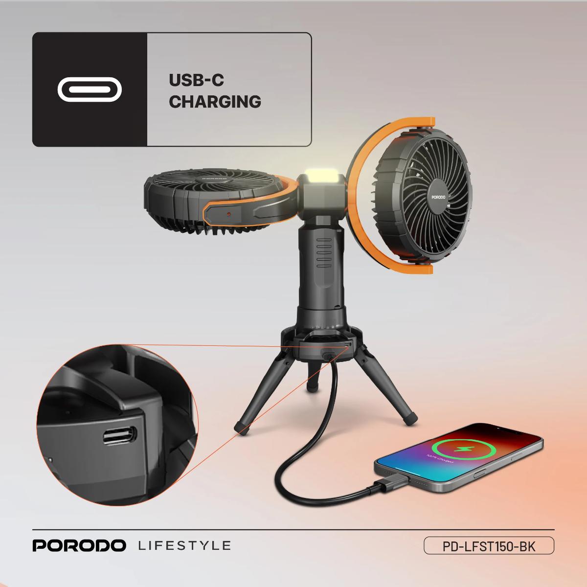 Porodo  Dual-Head Oscillating Fan