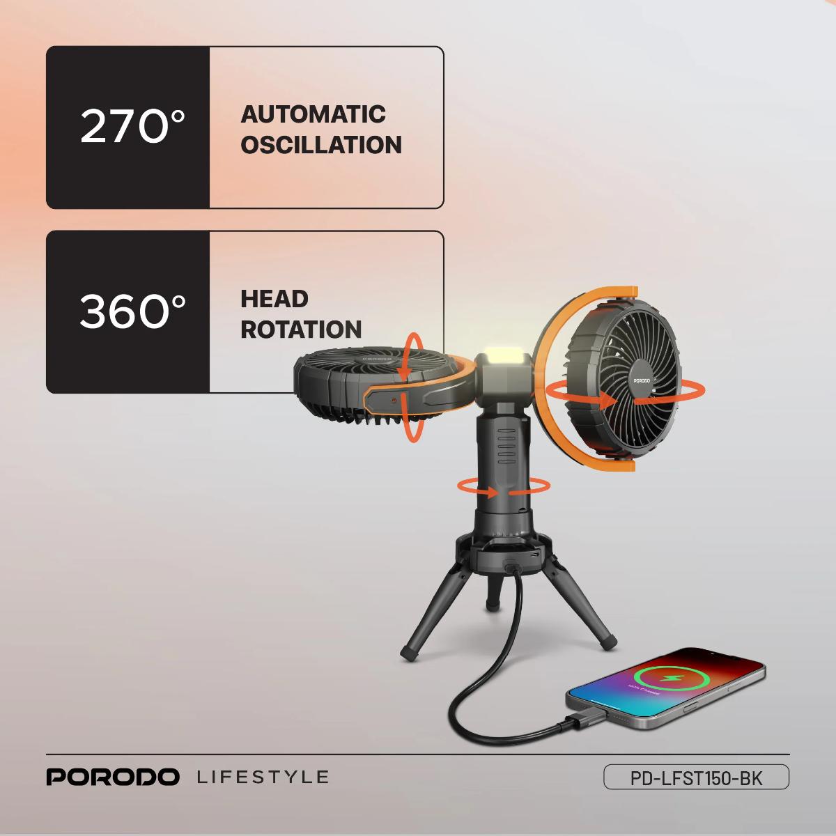 Porodo  Dual-Head Oscillating Fan