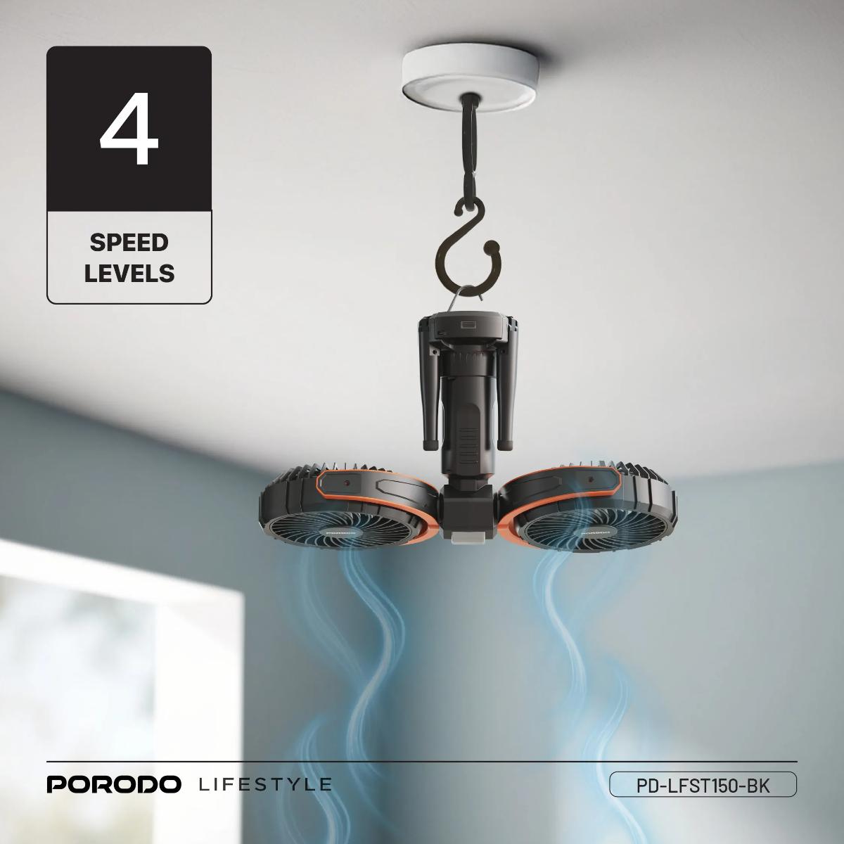 Porodo  Dual-Head Oscillating Fan