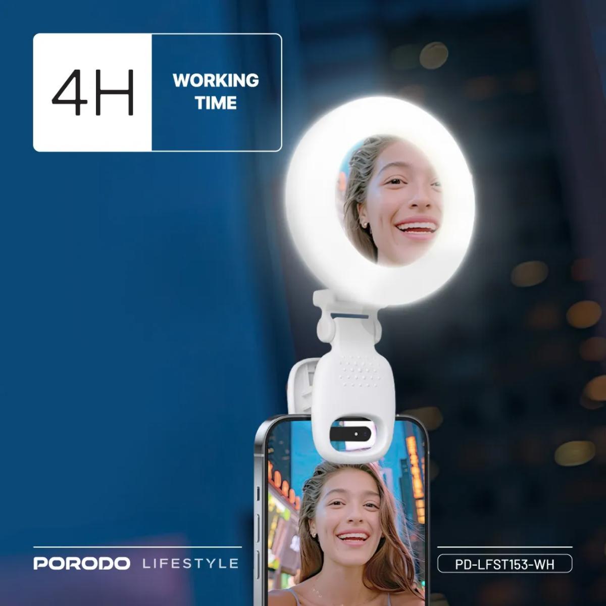 Porodo Lifestyle Clip-On Mirror Fill Light