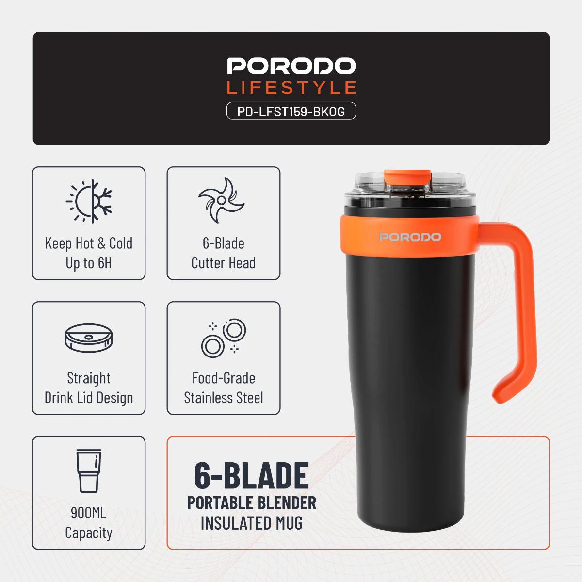 Porodo Lifestyle 6-Blade Portable Blender