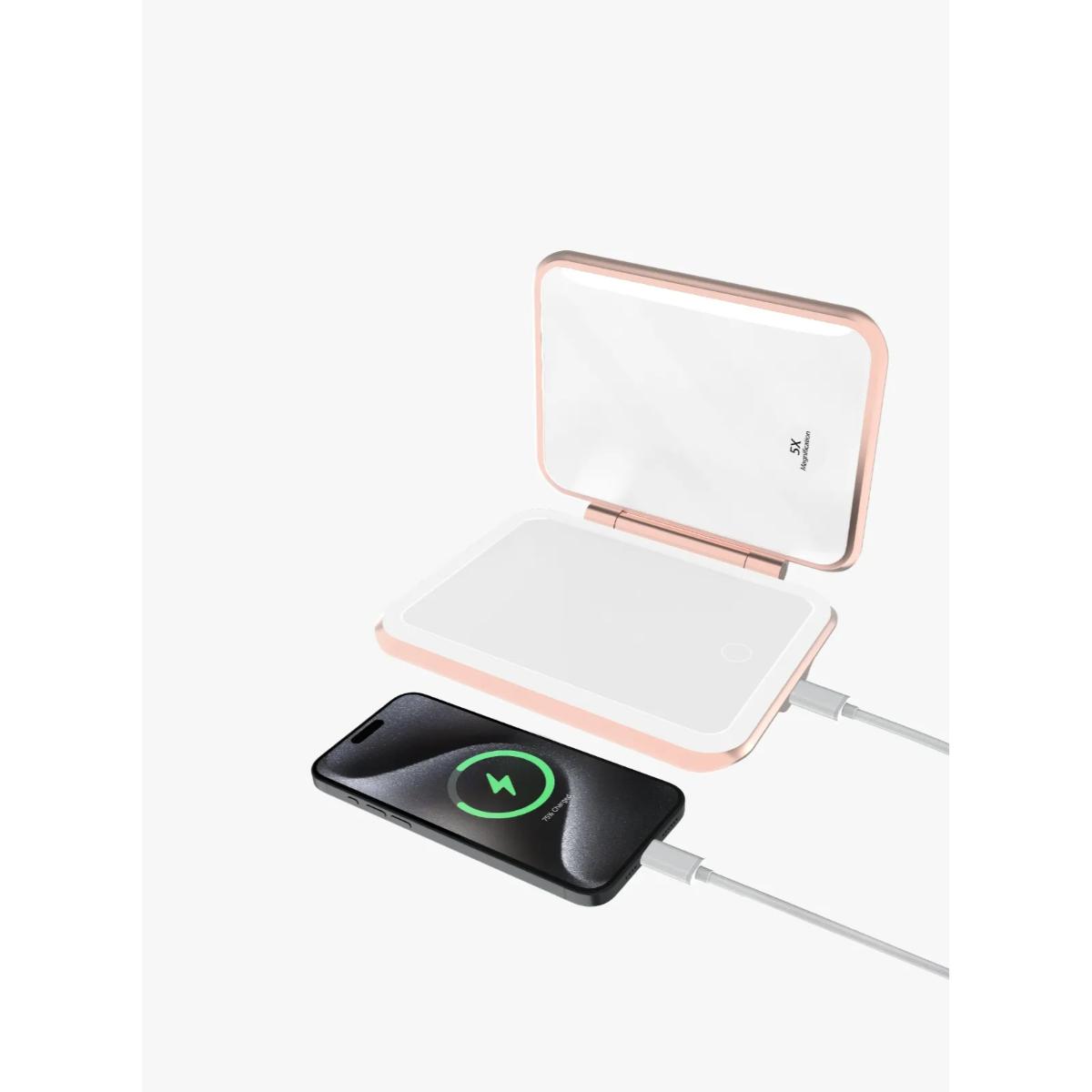 Porodo 2-in-1 LED Magnifying Makeup Mirror