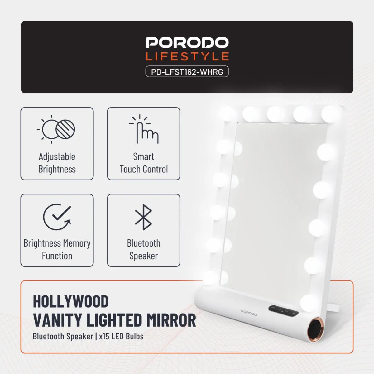 Porodo Lifestyle Hollywood Vanity Mirror