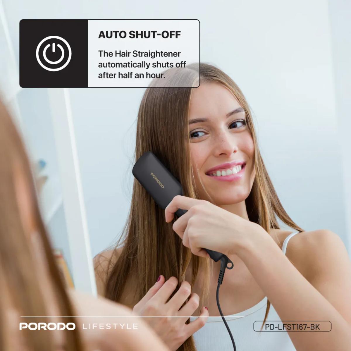 Porodo Lifestyle Electric Heated Hair Straightener Comb