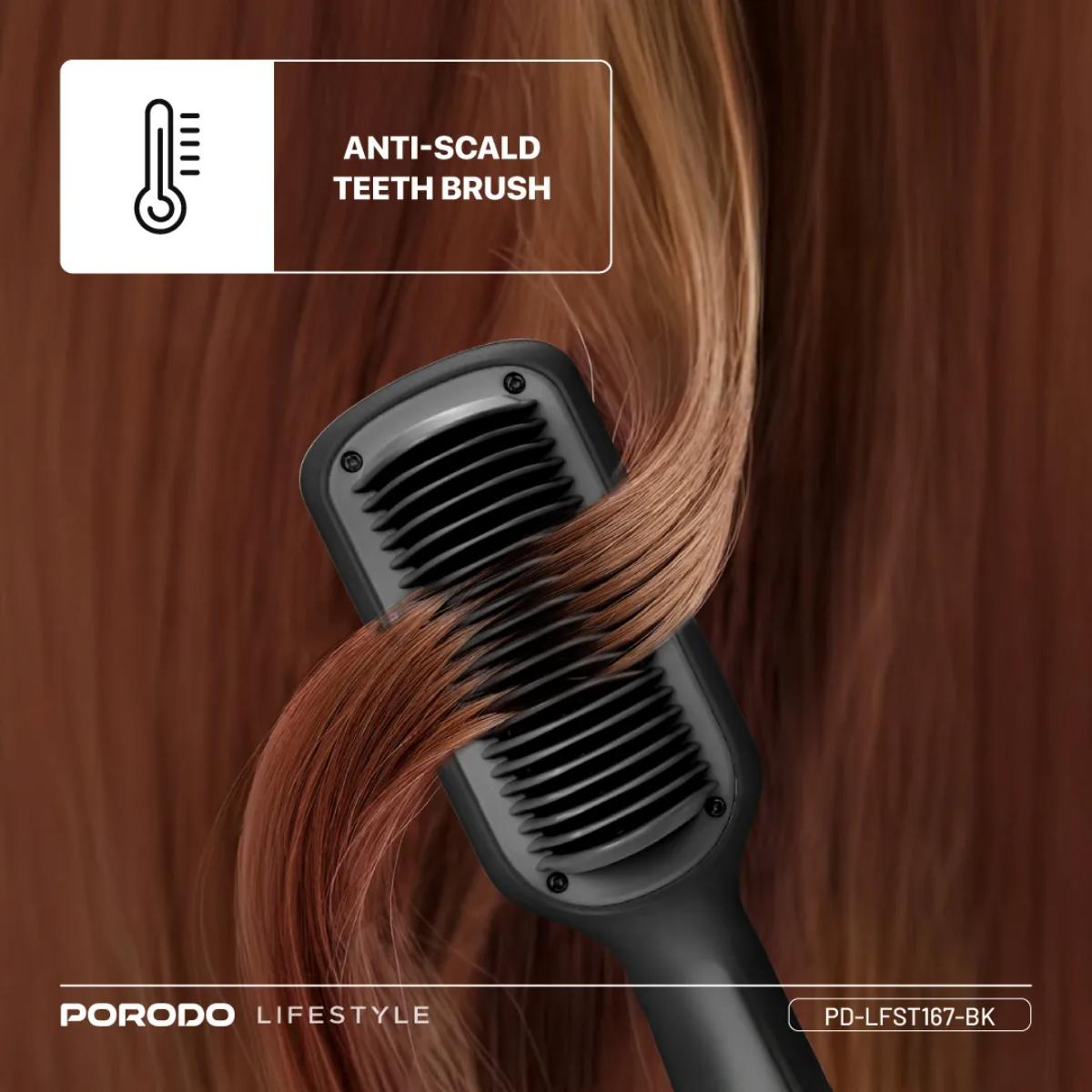 Porodo Lifestyle Electric Heated Hair Straightener Comb