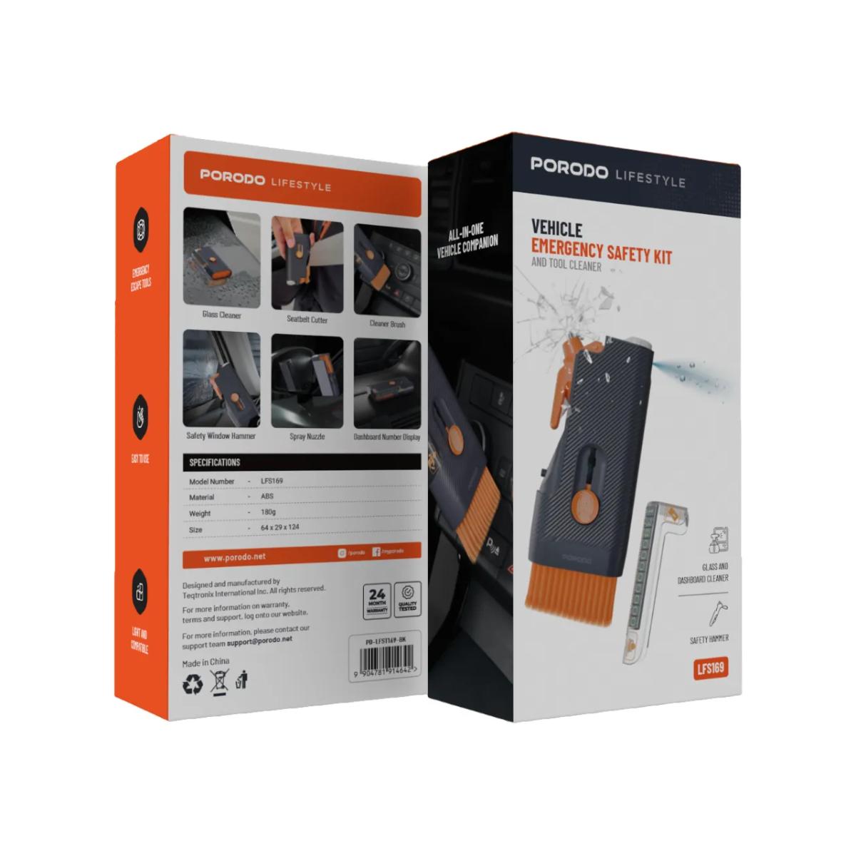 Porodo Lifestyle Vehicle Emergency Safety kit