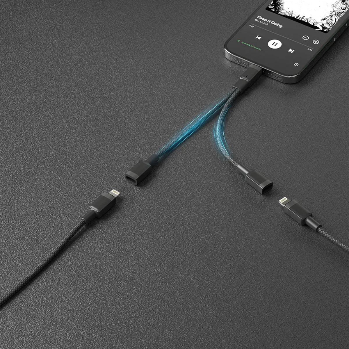 Porodo Lightning Audio + Charge Adapter