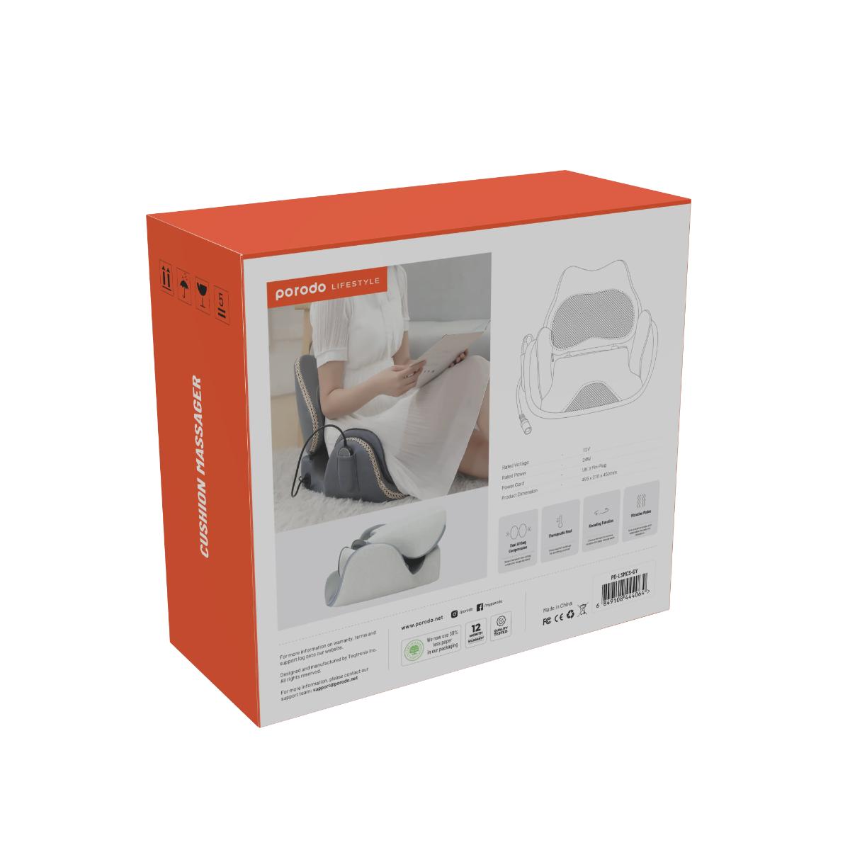 Porodo Lumbar Support Cushion Massager