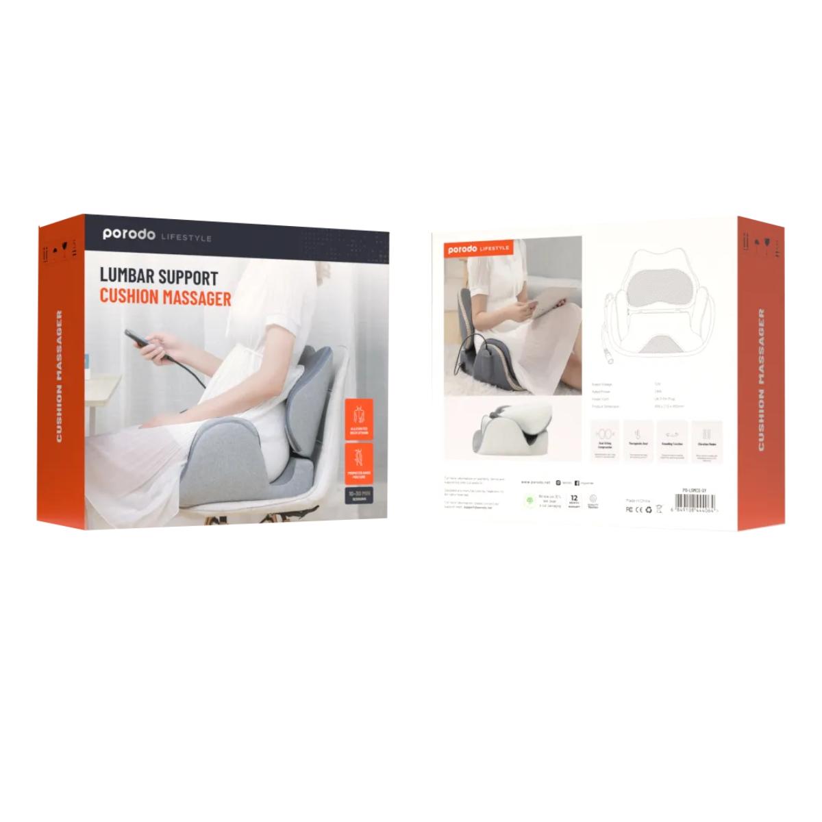 Porodo Lumbar Support Cushion Massager