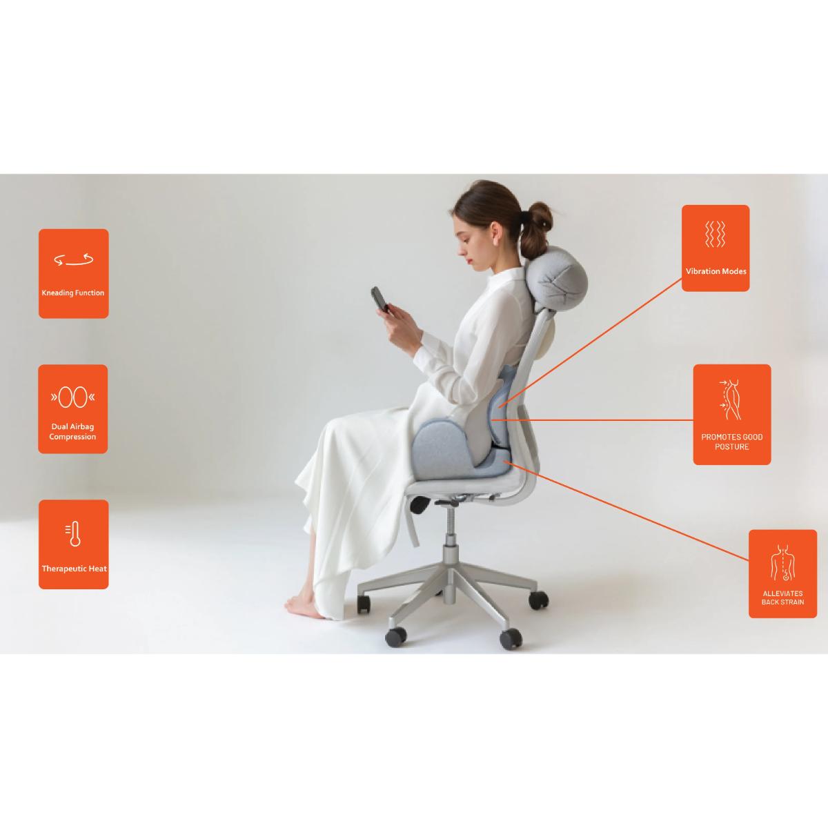 Porodo Lumbar Support Cushion Massager
