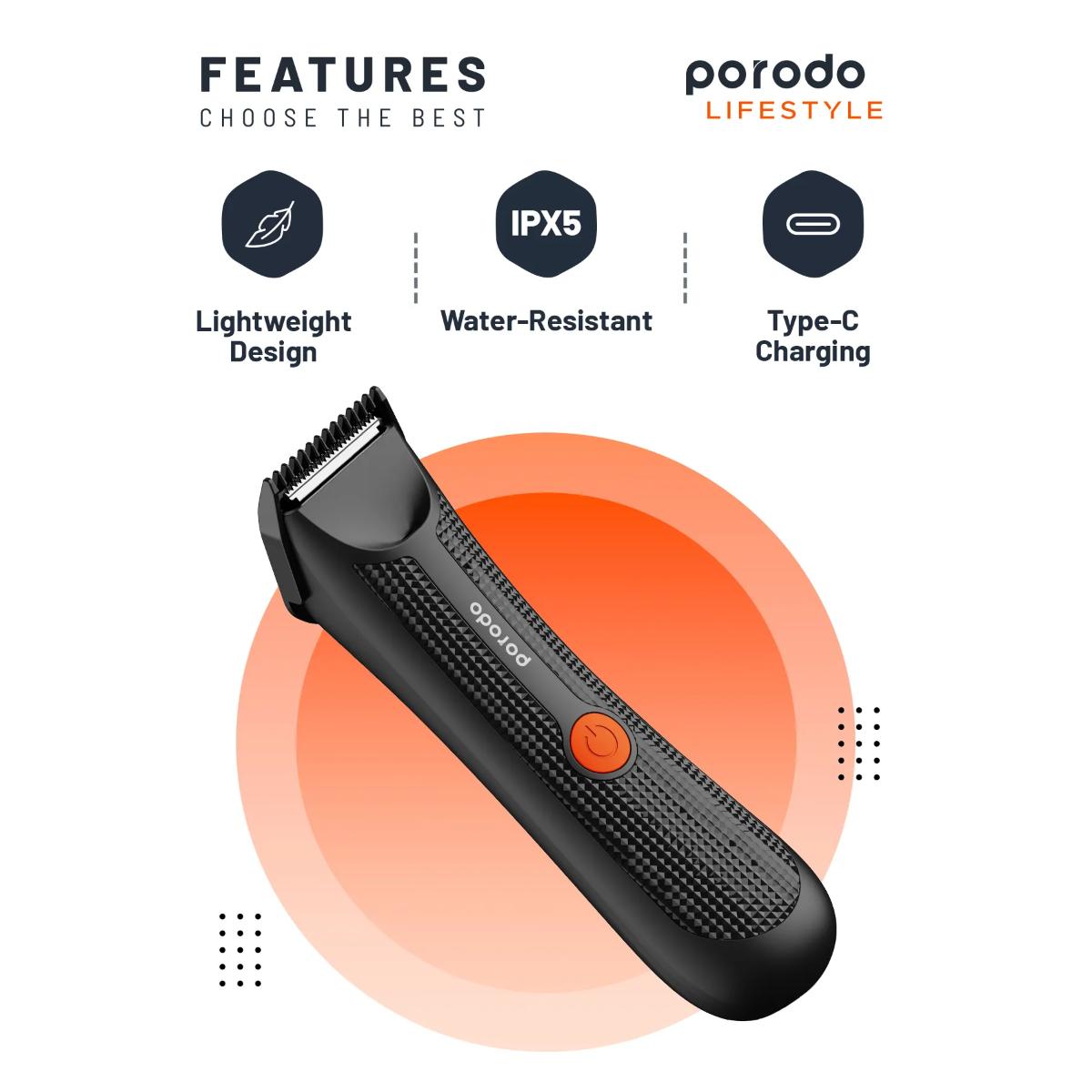 Porodo Lifestyle Sensitive Parts Hair Trimmer