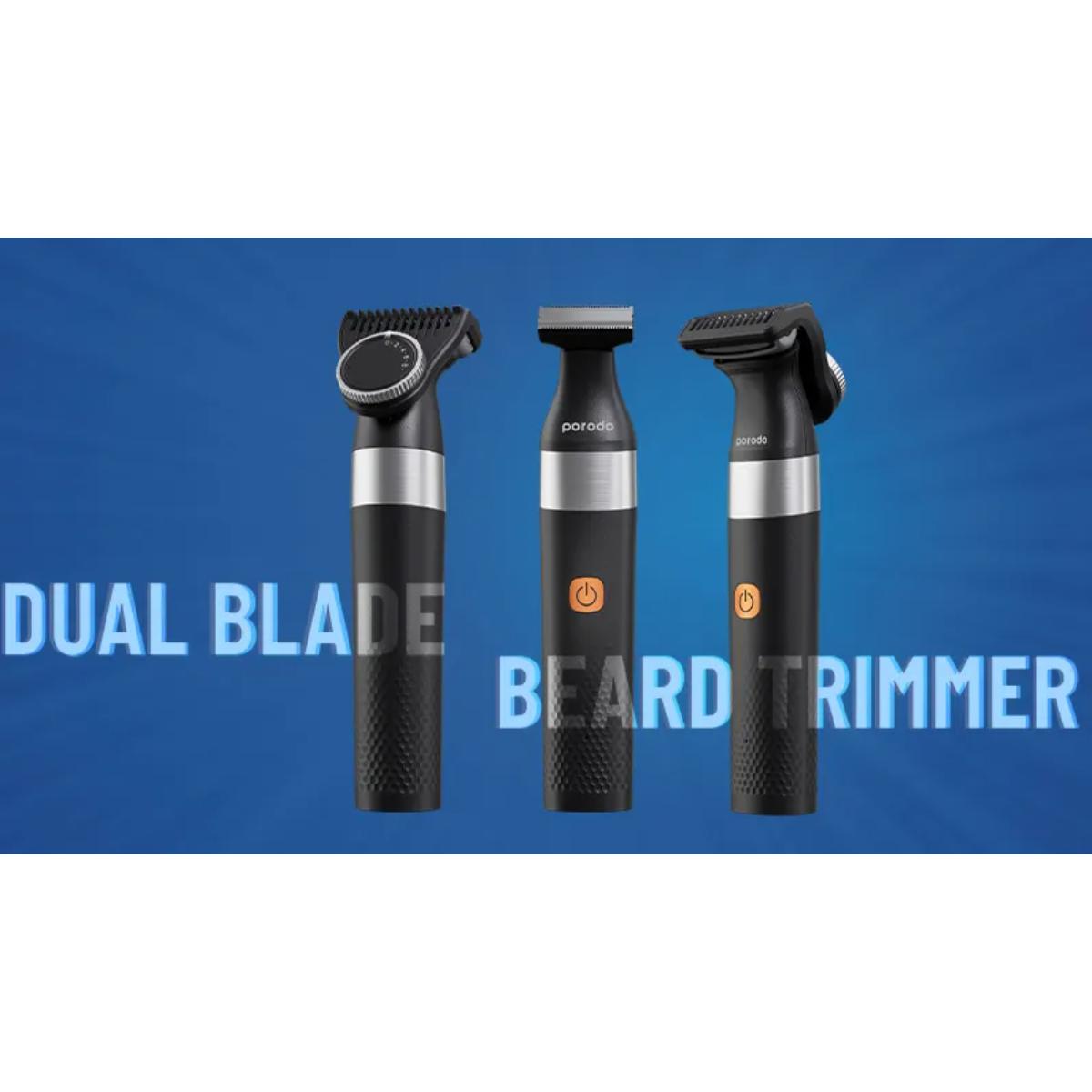 Porodo Lifestyle Dual Blade Waterproof Beard Trimmer