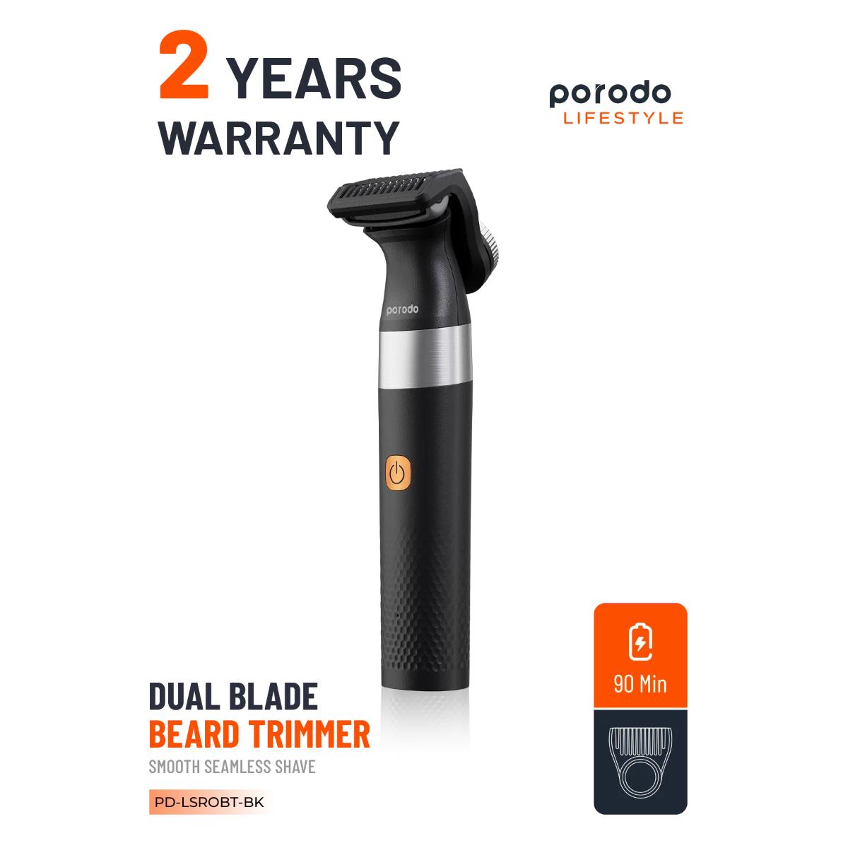 Porodo Lifestyle Dual Blade Waterproof Beard Trimmer