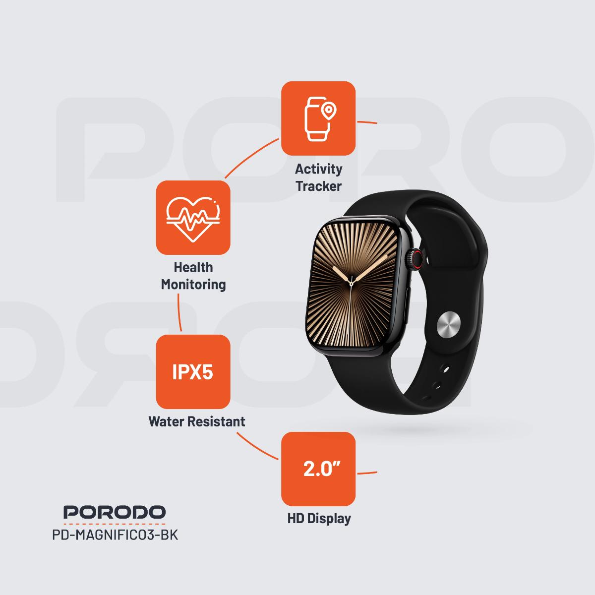 Porodo Magnifico 3 Smart Watch