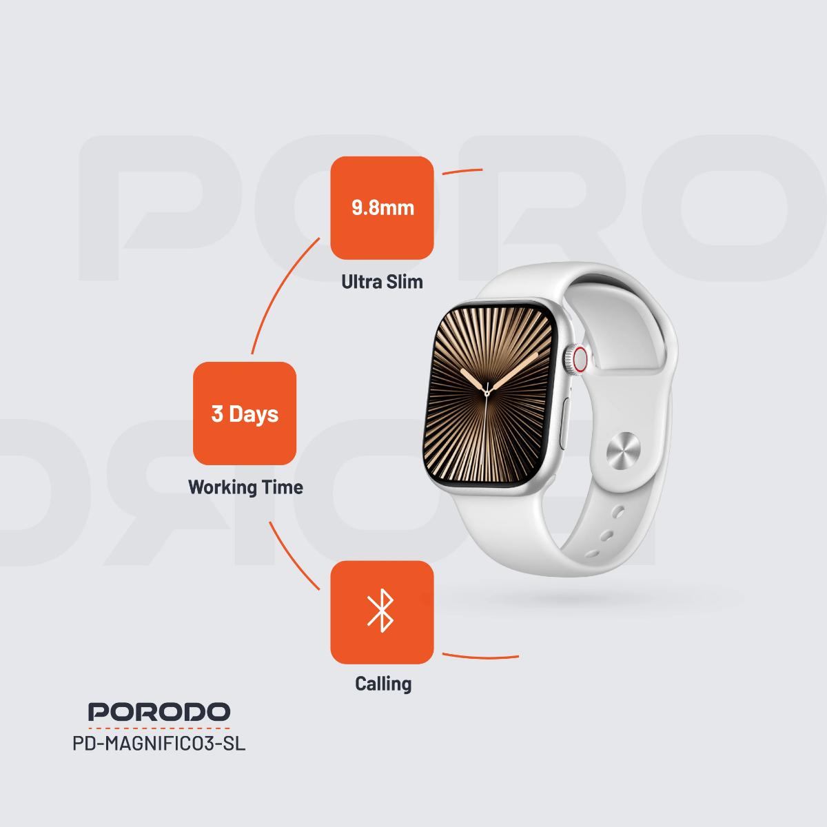 Porodo Magnifico 3 Smart Watch
