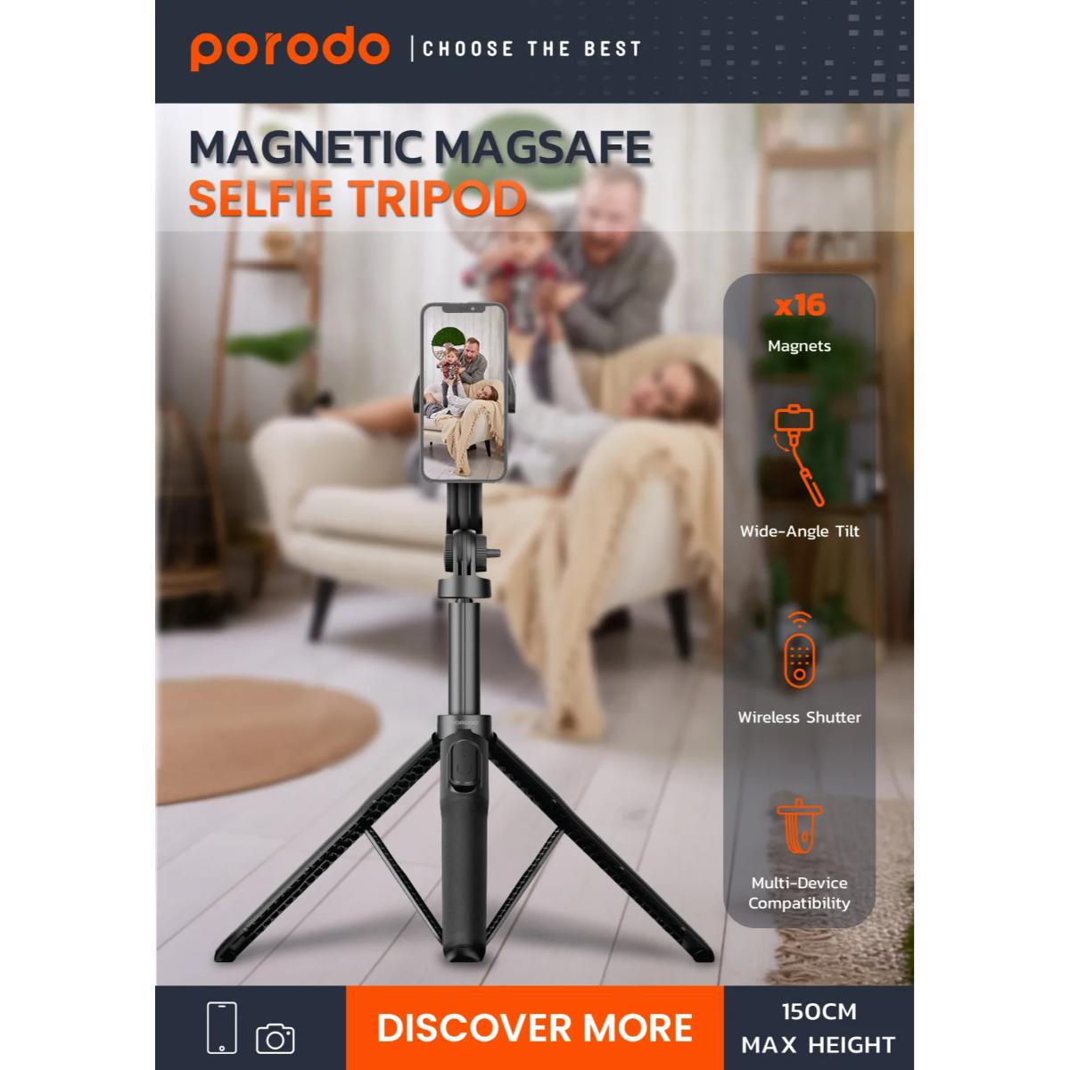 Porodo Magnetic Magsafe Selfie Tripod