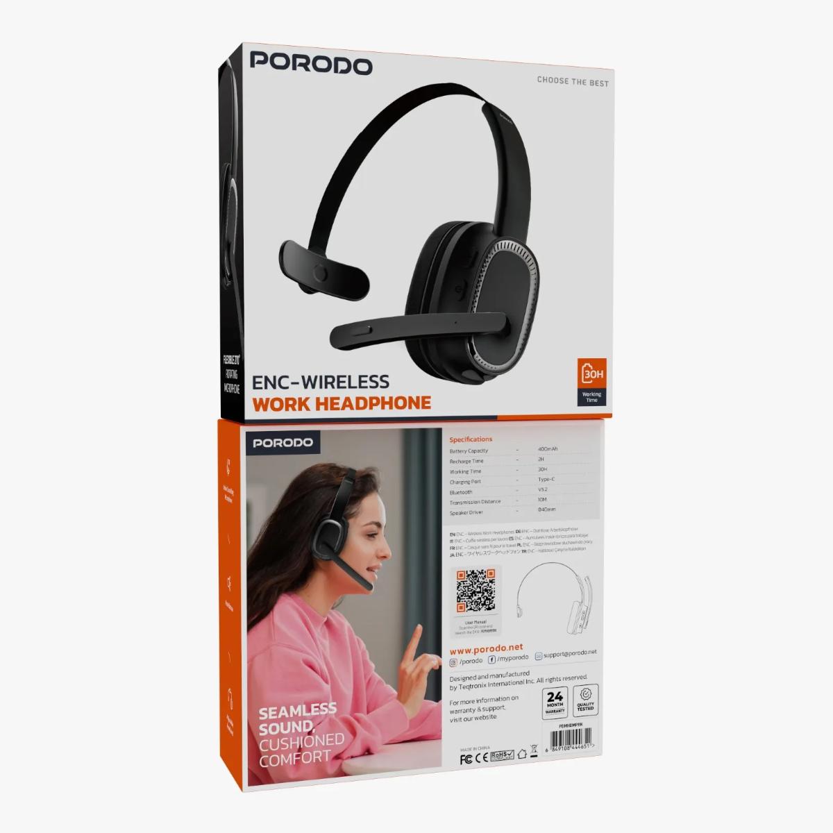 Porodo ENC Wireless Work Headphone