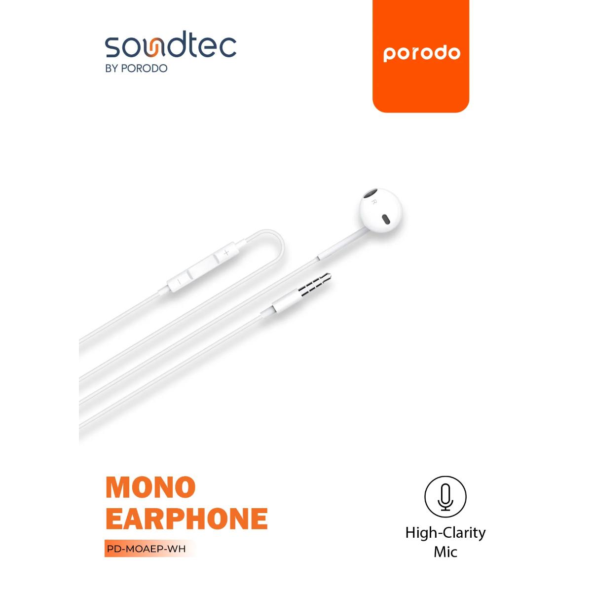 Porodo  Hands-Free Mono Earphone (3.5mm)