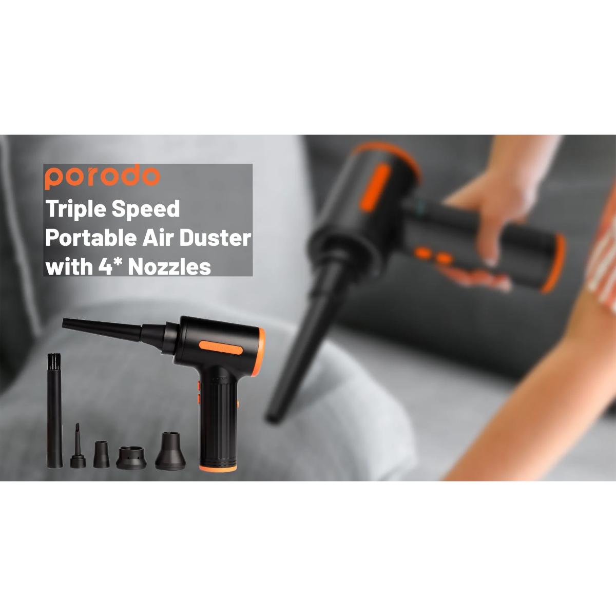 Porodo 2-in-1 Handheld Super Duster & Vacuum