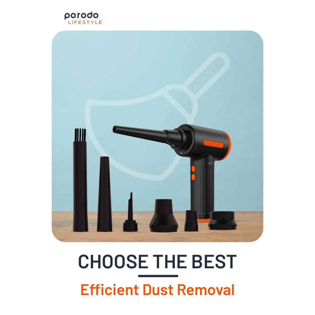 Porodo 2-in-1 Handheld Super Duster & Vacuum