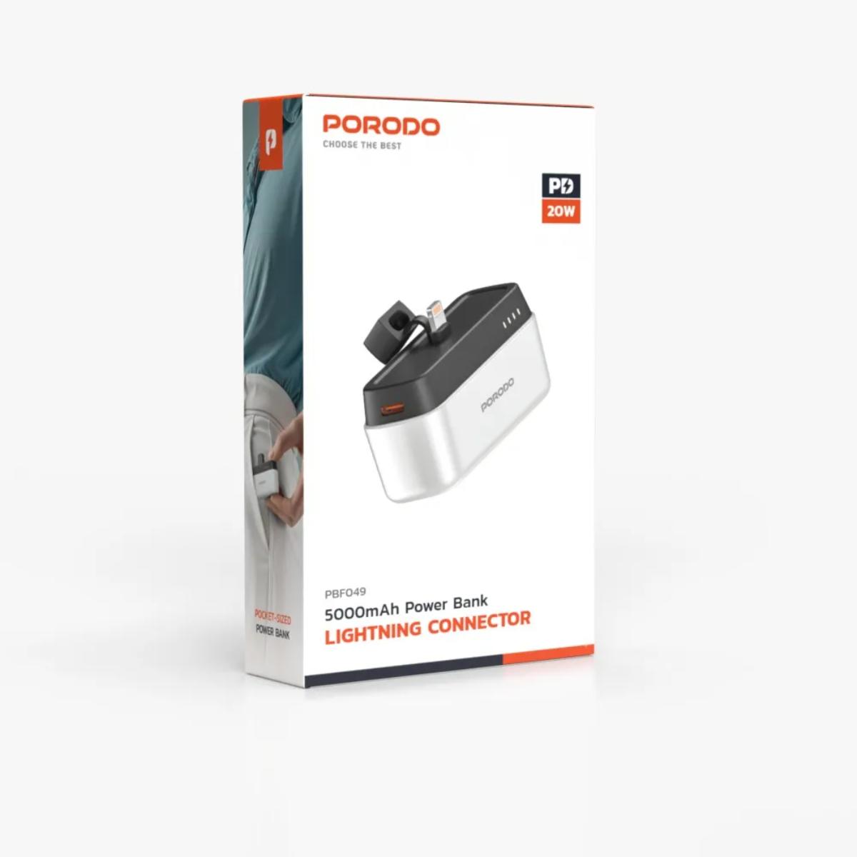 Porodo 5000mAh Power Bank with Lightning Connector