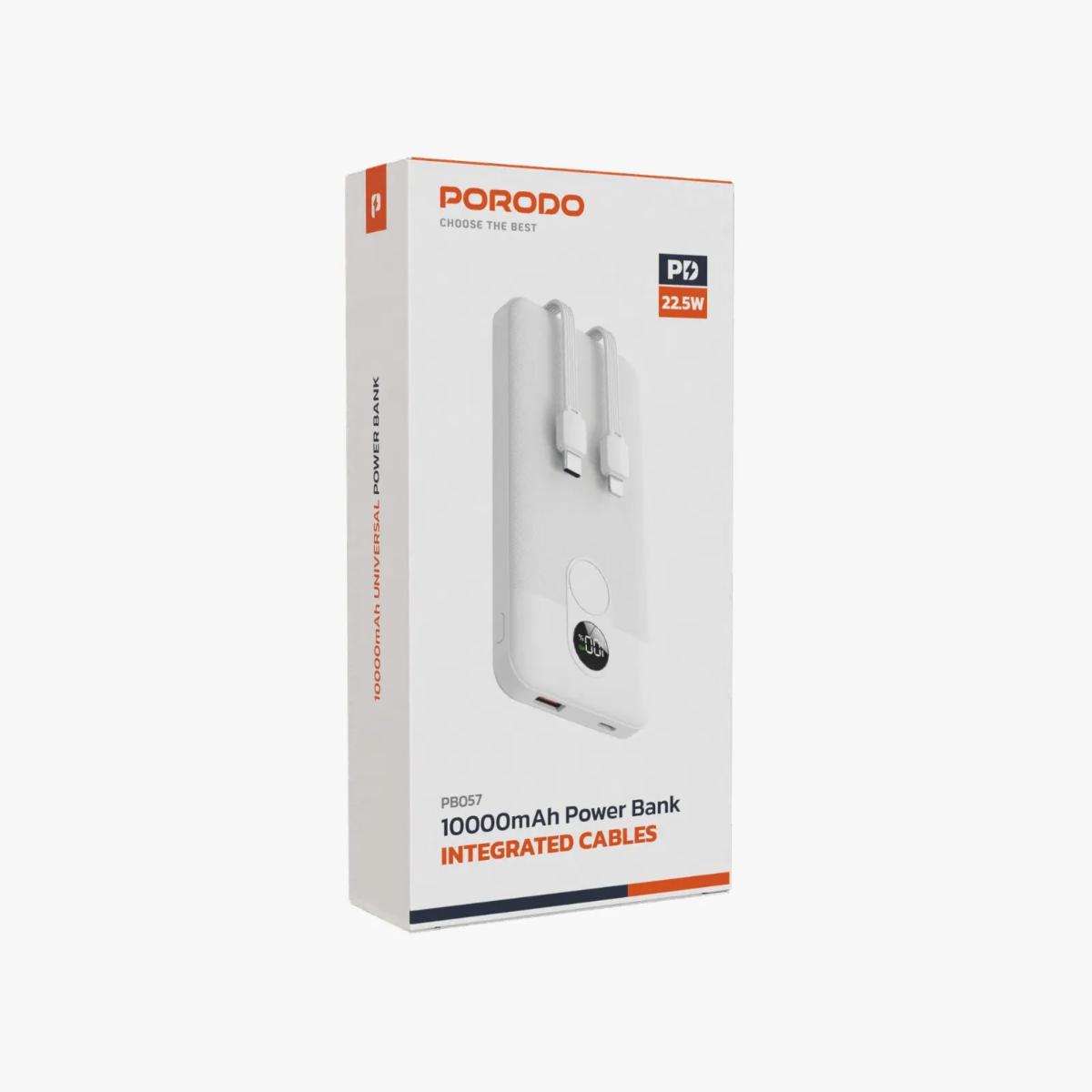 Porodo 10000mAh Digital Display Power Bank