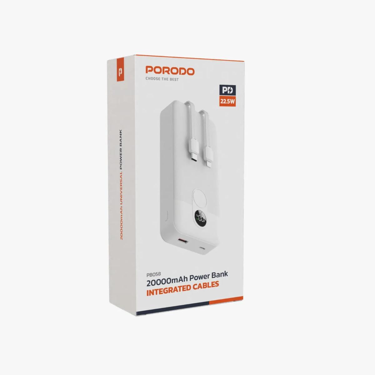 Porodo 20000mAh Digital Display Power Bank