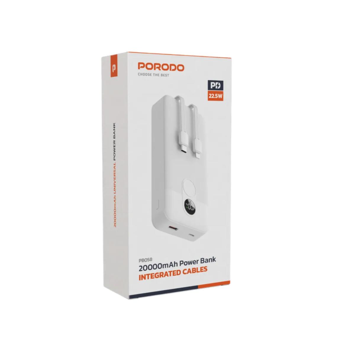 Porodo 20000mAh Digital Display Power Bank