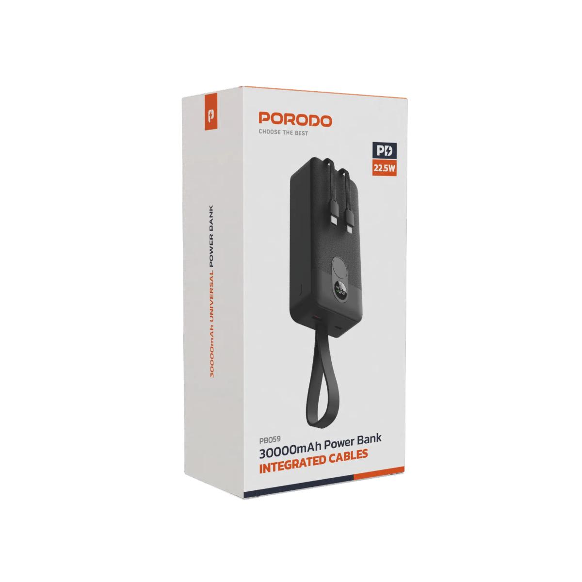 Porodo 30000mAh 22.5W Fast Charging Power Bank