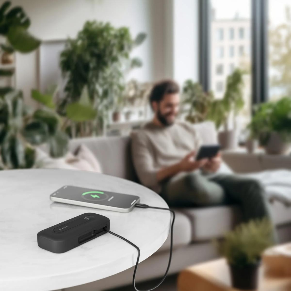 Porodo 10000mAh Power bank 58CM Retractable Type-C