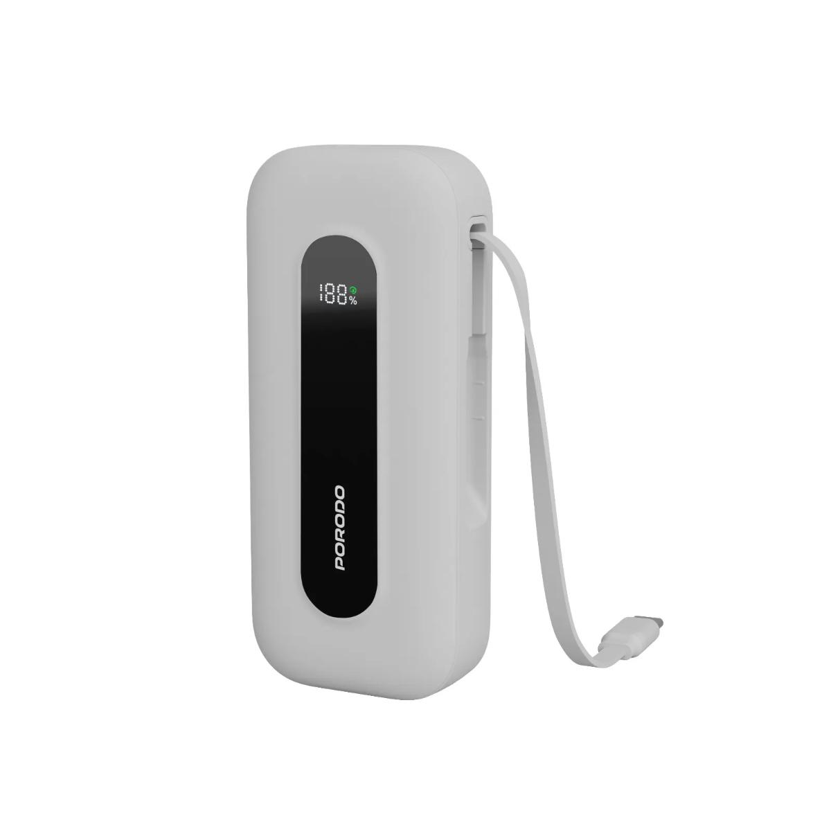 Porodo 22.5W 10000mAh Retractable Type-C Power Bank