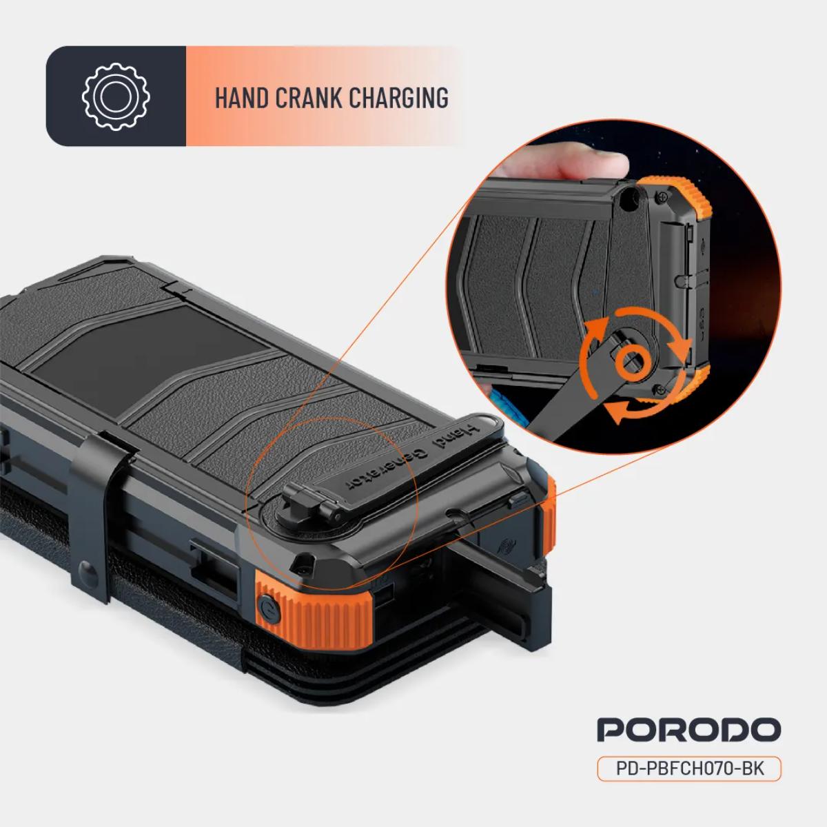Porodo Power Bank PB070 20000mAh 4-Panel Solar