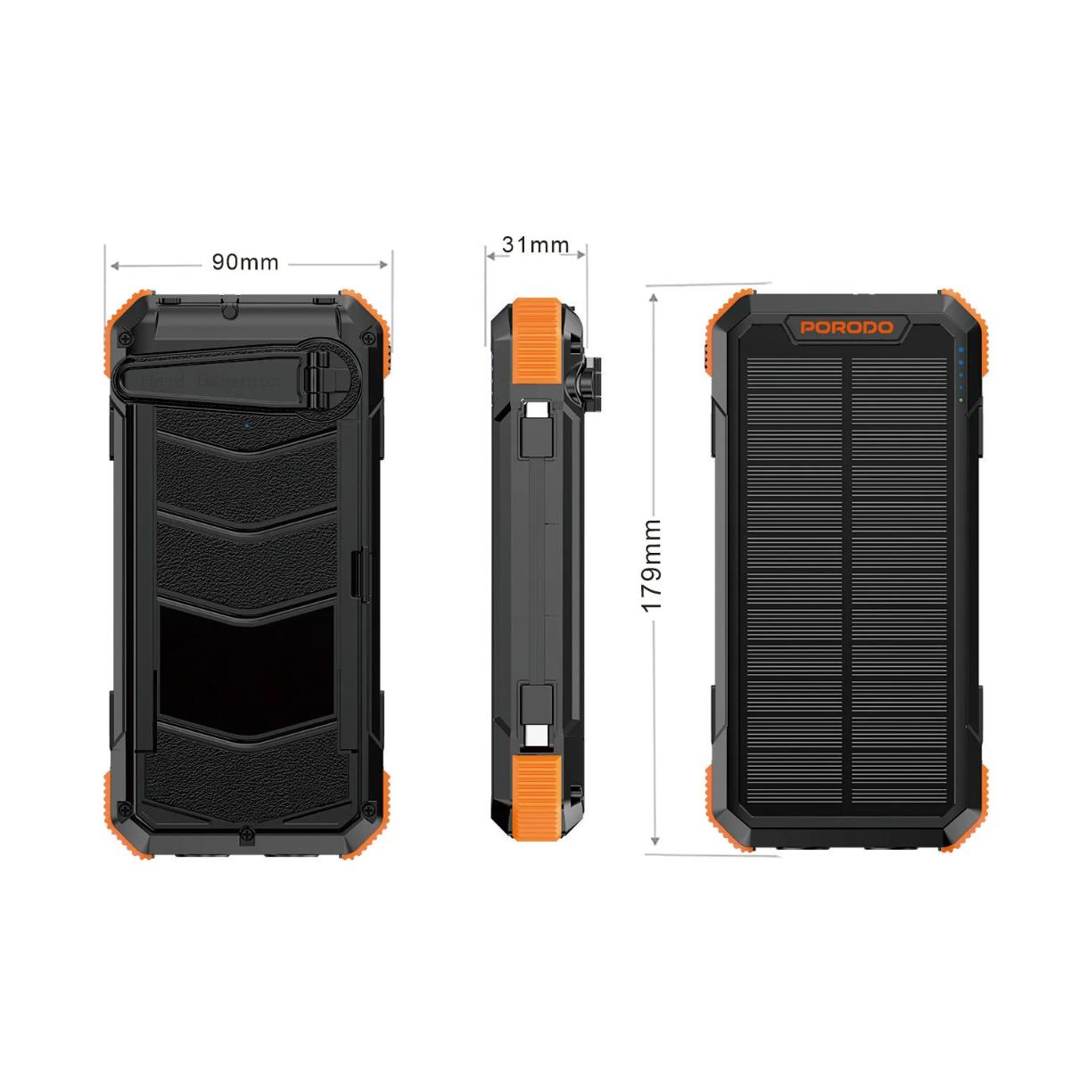 Porodo Power Bank PB070 20000mAh 4-Panel Solar