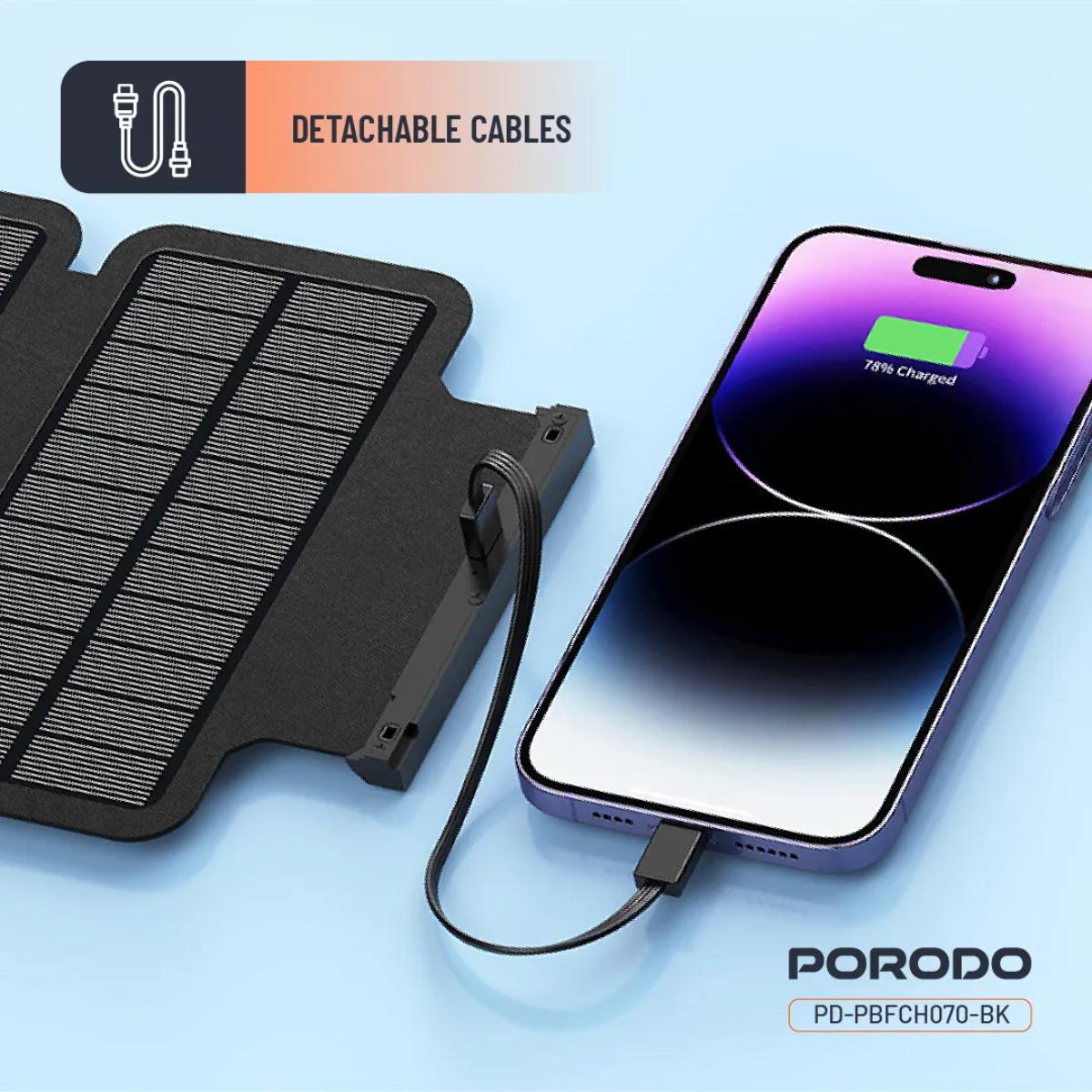 Porodo Power Bank PB070 20000mAh 4-Panel Solar