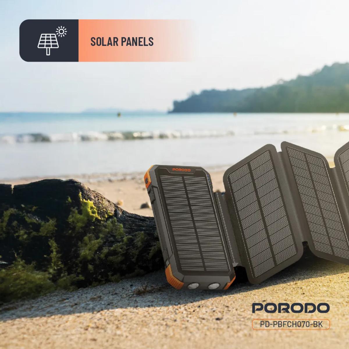Porodo Power Bank PB070 20000mAh 4-Panel Solar