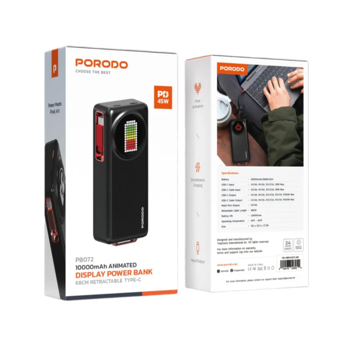 Porodo 10000mAh 45W Power Bank