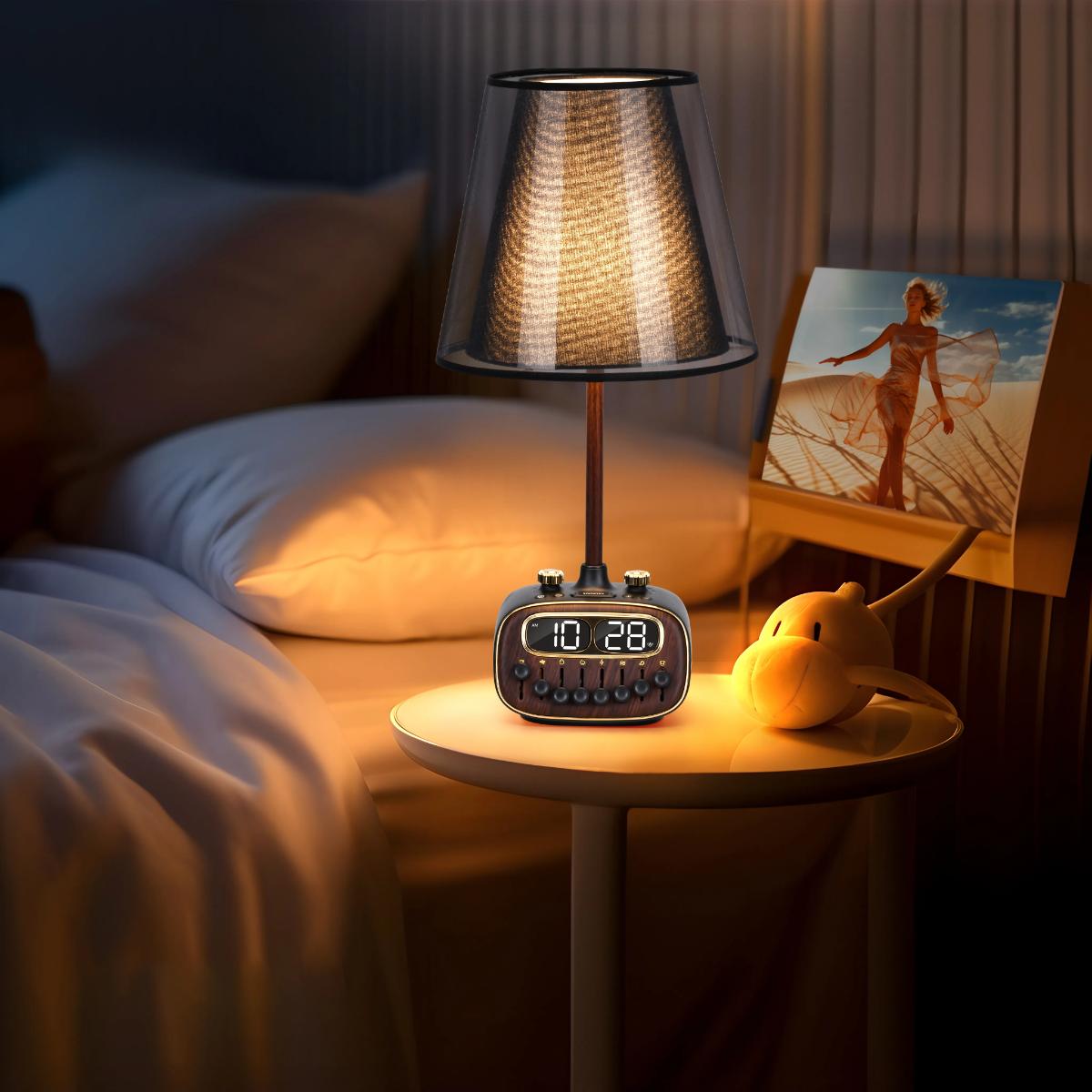 Porodo Lifestyle Retro Desk Lamp White-Noise & BT Speaker