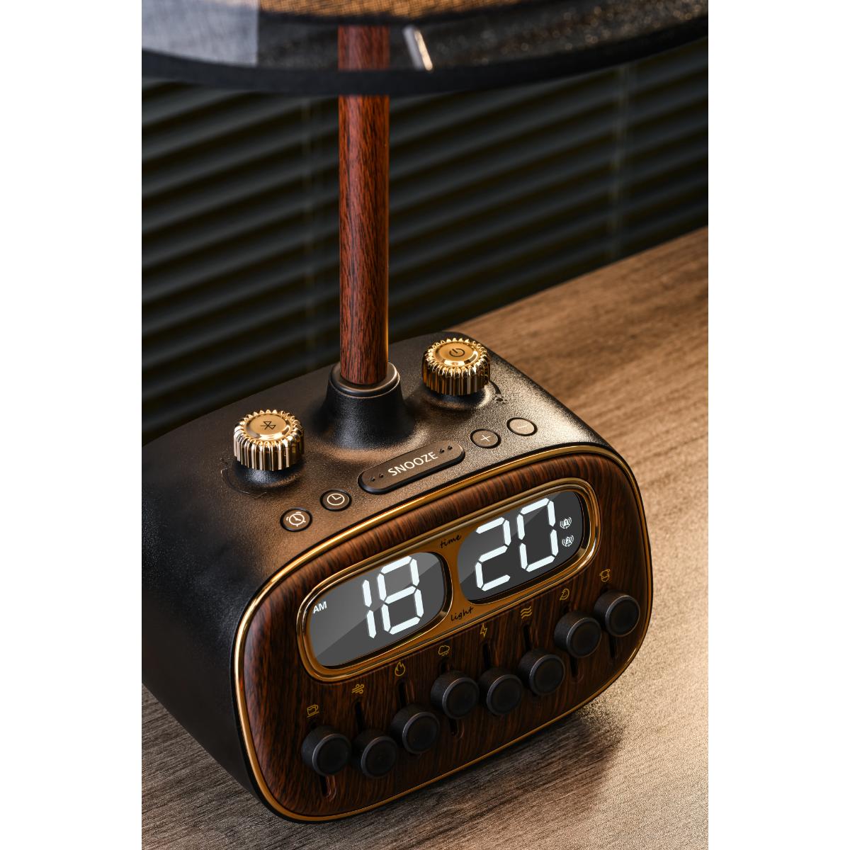 Porodo Lifestyle Retro Desk Lamp White-Noise & BT Speaker