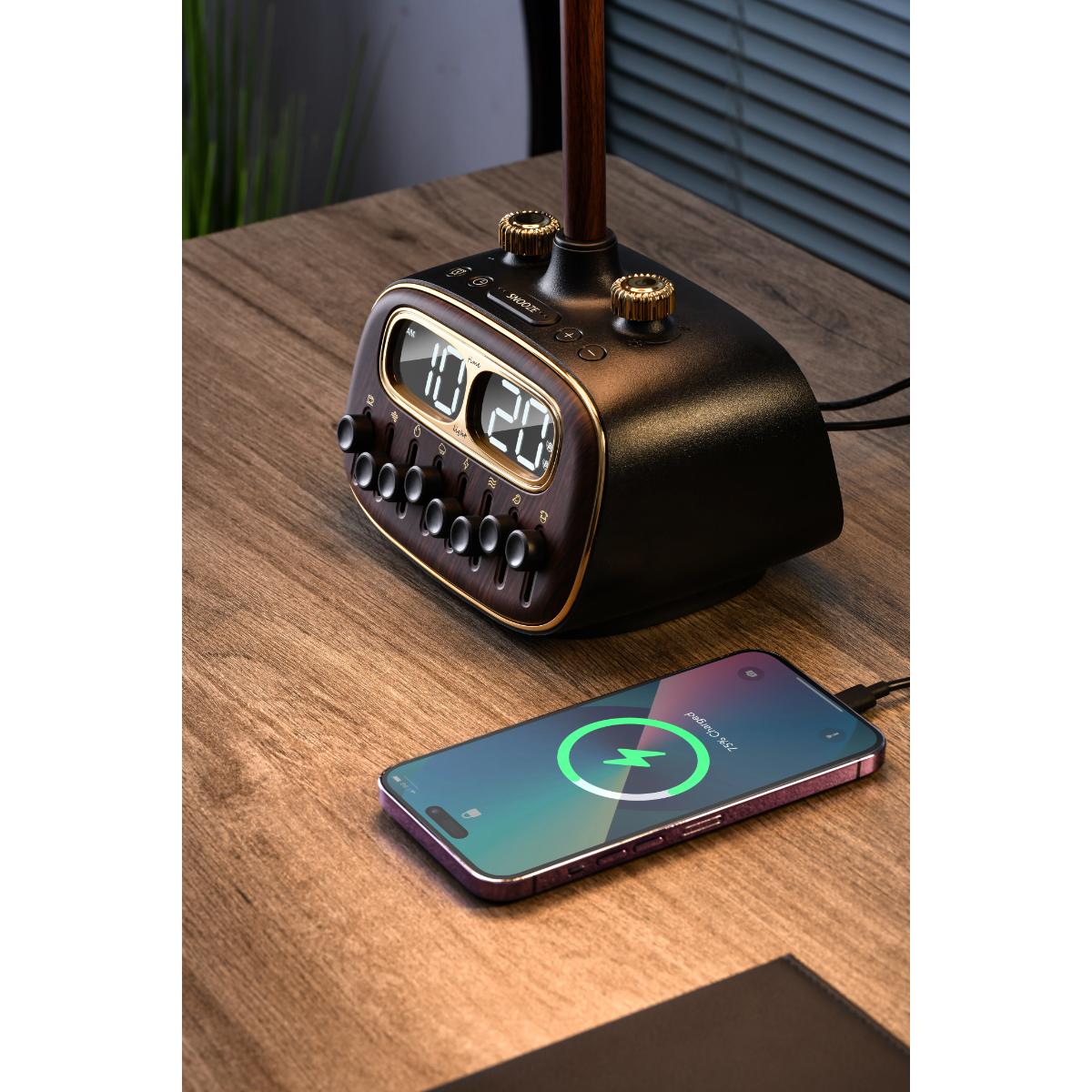 Porodo Lifestyle Retro Desk Lamp White-Noise & BT Speaker