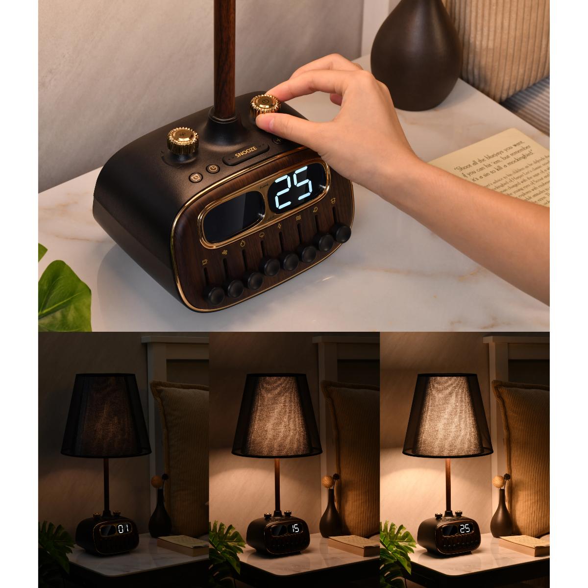 Porodo Lifestyle Retro Desk Lamp White-Noise & BT Speaker