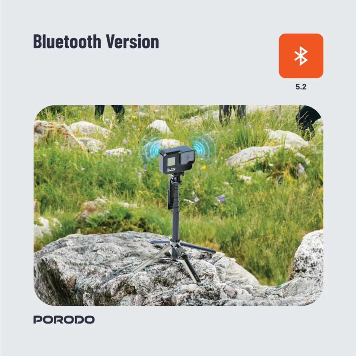 Porodo Dual Lighting Selfie Stick Remote Shutter