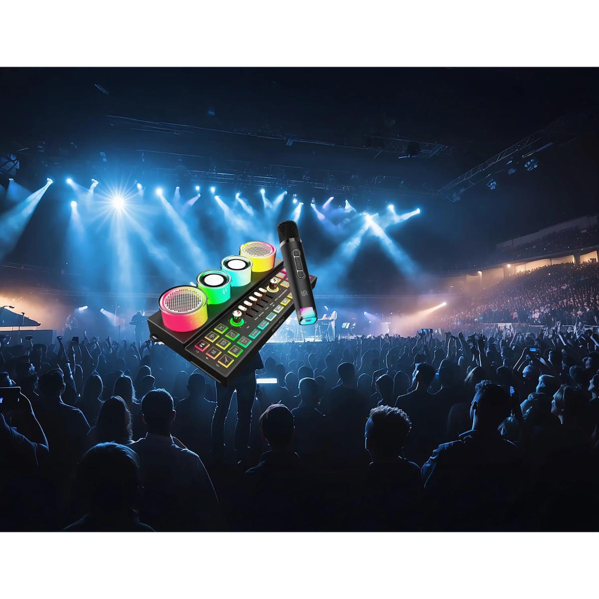Porodo Audiolink Multi-Platform Audio Mixer & Speaker