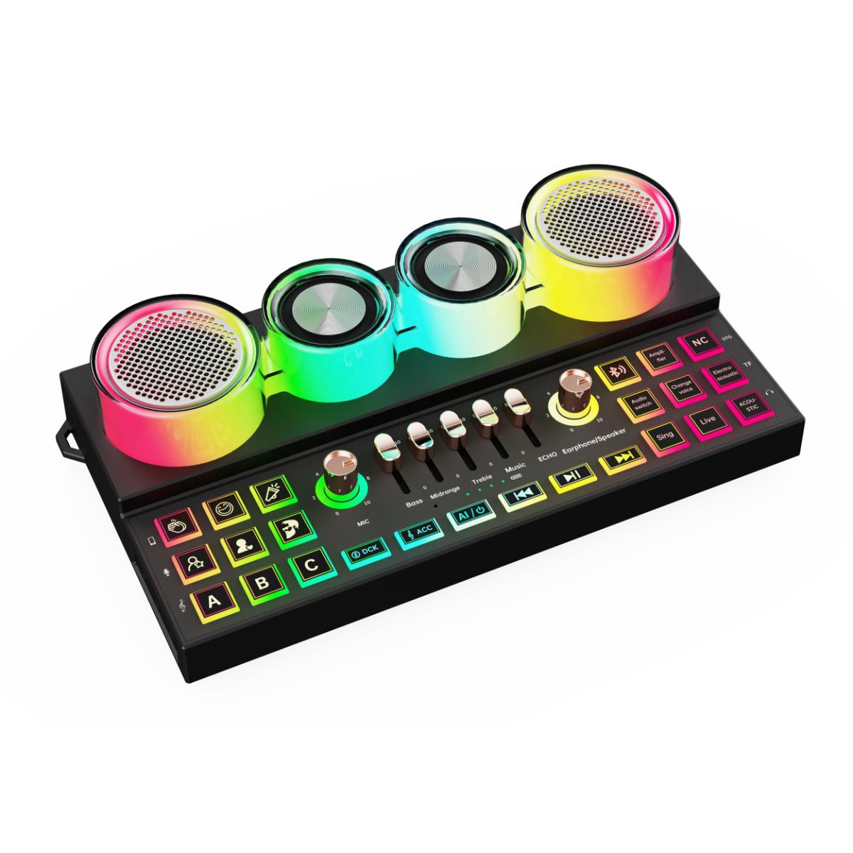 Porodo Audiolink Multi-Platform Audio Mixer & Speaker