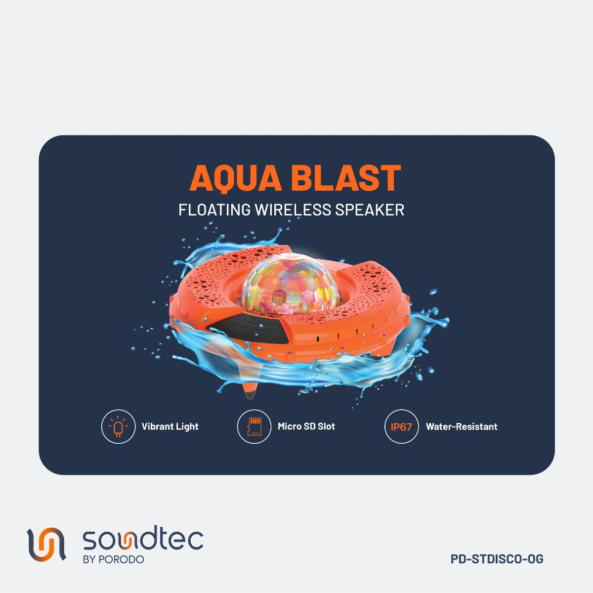 Porodo Soundtec Aqua Blast Floating Wireless Speaker