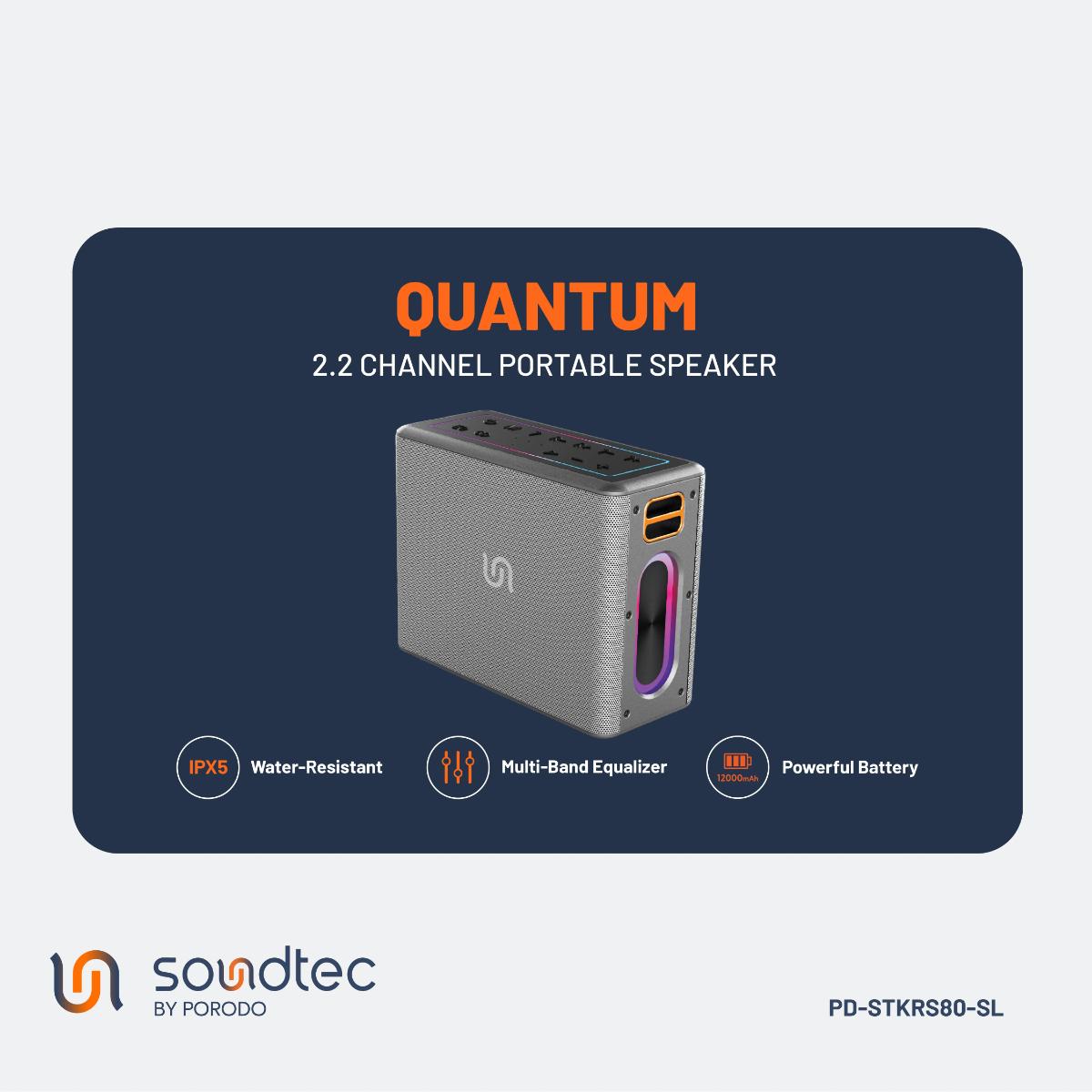 Porodo Quantum 2.2 Channel Portable Speaker 100W