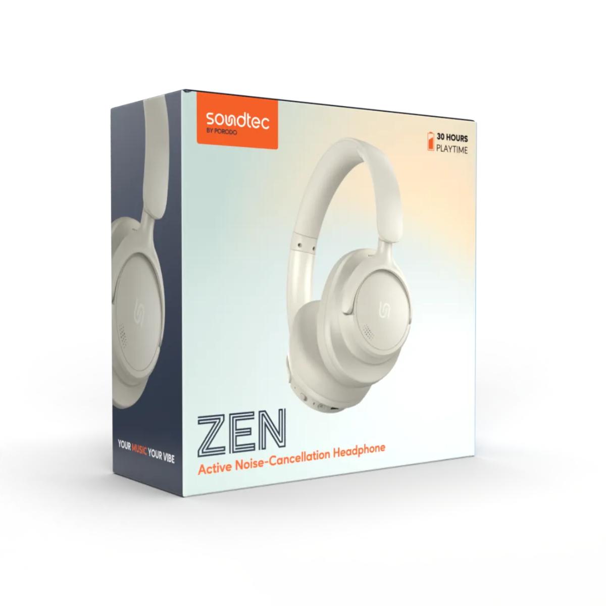 Porodo  Zen Active Noise-Cancellation Wireless Headphones