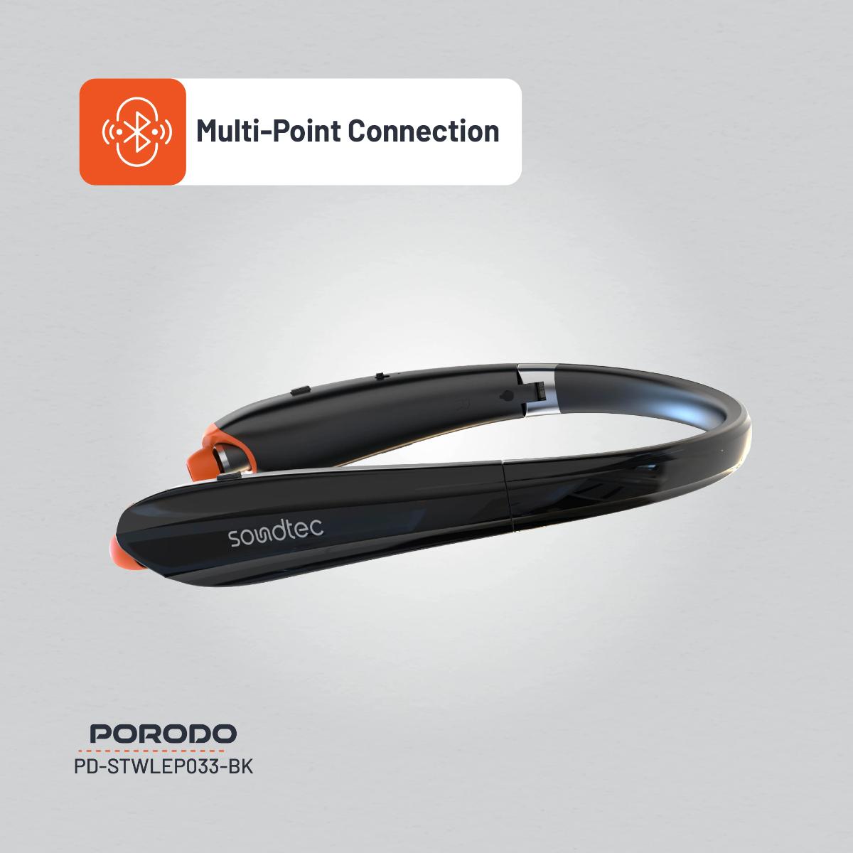 Porodo Wearable Neckband Wireless Speaker