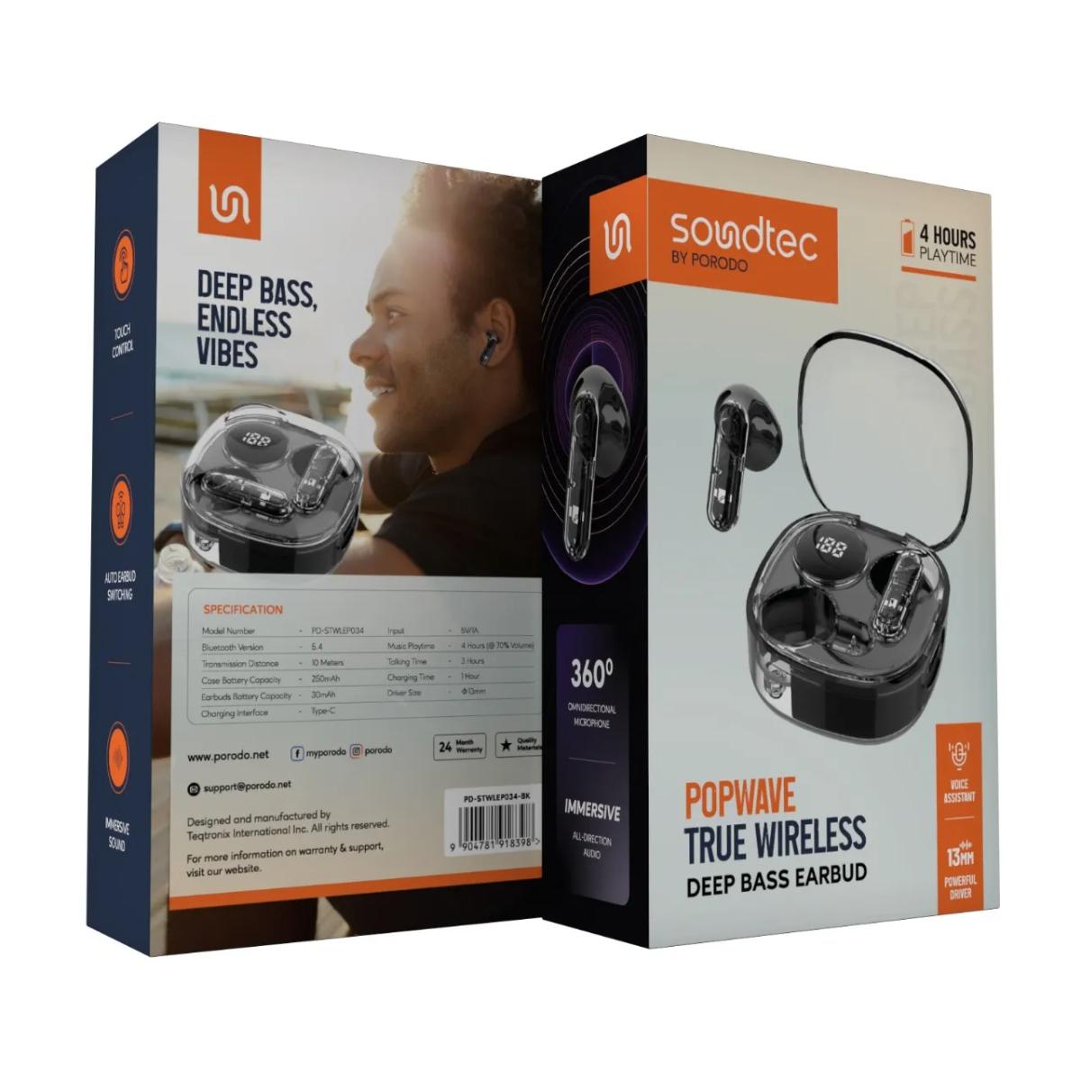 Porodo Soundtec Popwave True Wireless
