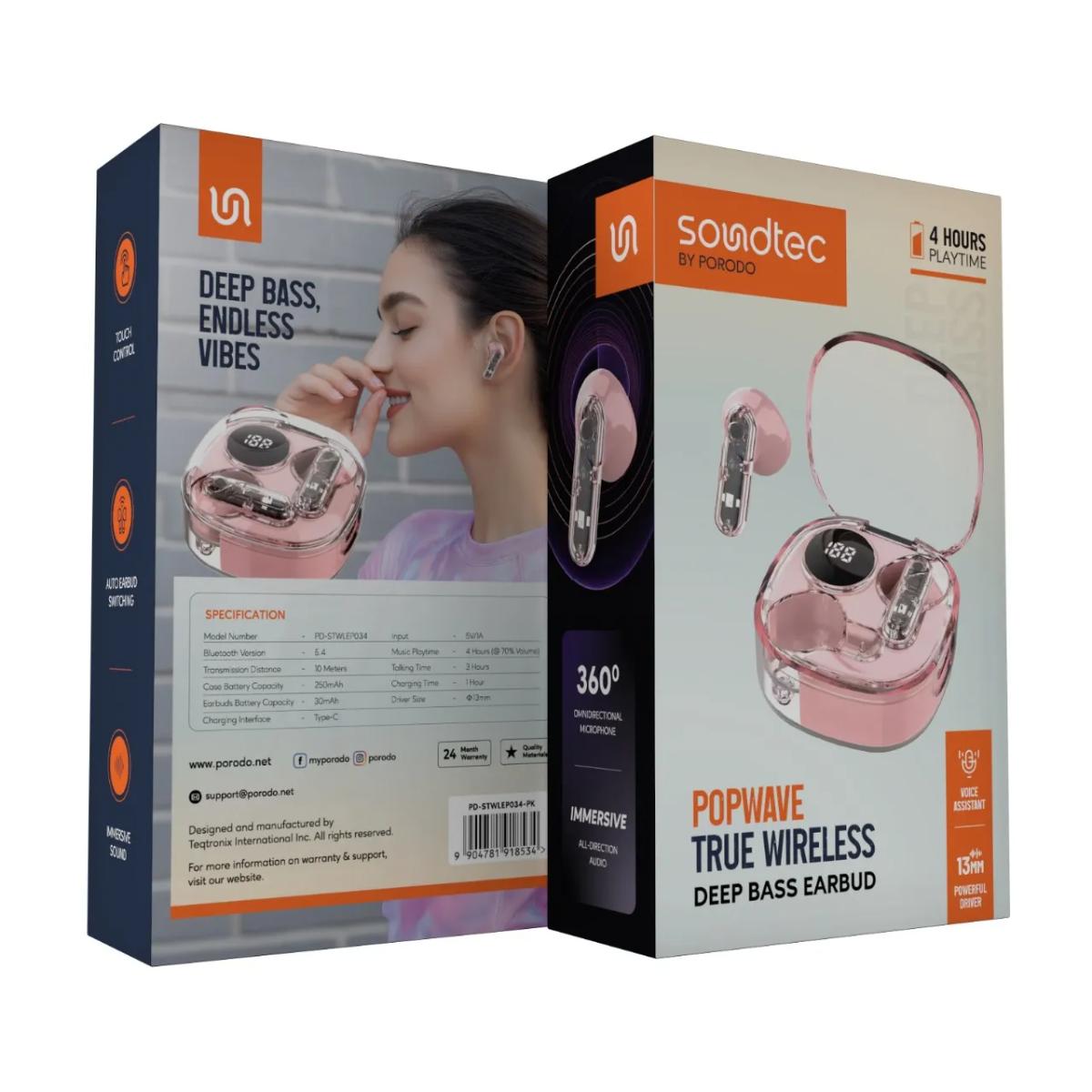 Porodo Soundtec Popwave True Wireless
