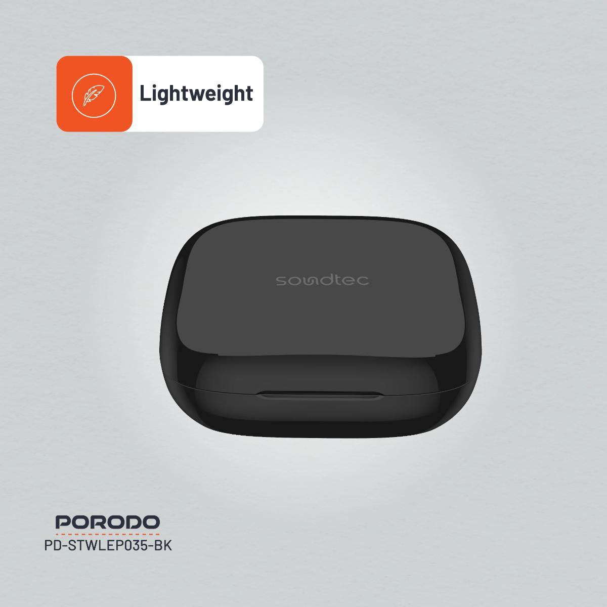 Porodo Soundtec Snap Clip-On Wireless Earbuds